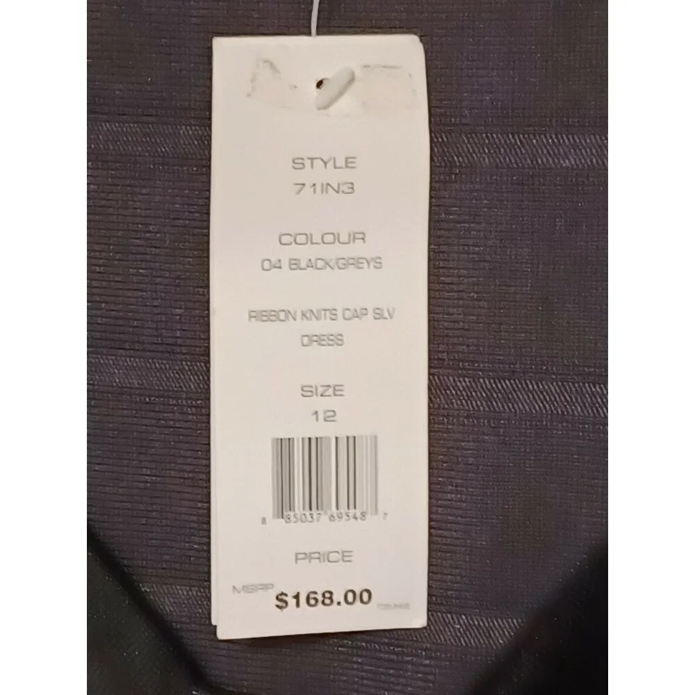 French Connection Ribbon Knits Cap Sleeveless Dress Size 12 - Picture 3 of 4